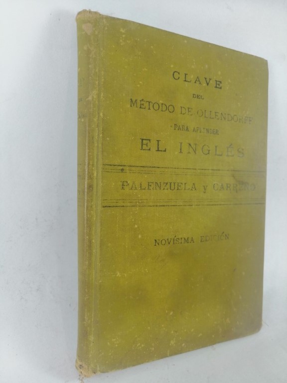 LIBRO ANTIGUO. METODO OLLENDORF DE INGLES. PALENZUELA Y CARREÑO 1911 - Image 3