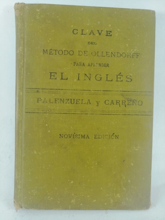 LIBRO ANTIGUO. METODO OLLENDORF DE INGLES. PALENZUELA Y CARREÑO 1911 - Image 2