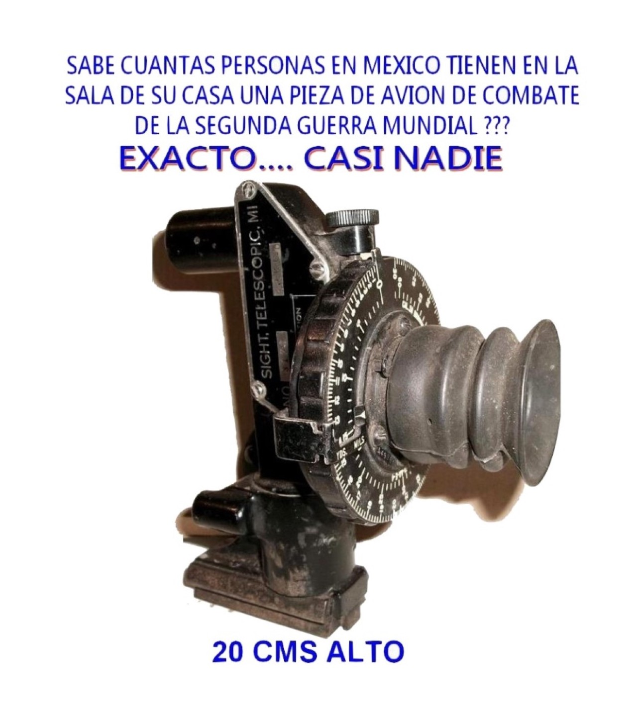 Instrumento Militar Segunda Guerra Mundial Range Finder 1941