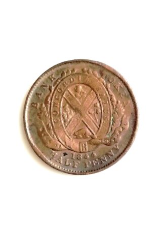 MONEDA ANTIGUA CANADA 1844 PROVINCIA DE CANADA