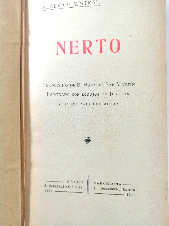 LIBRO ANTIGUO. NERTO. 1911 FEDERICO MISTRAL NVL - Image 6