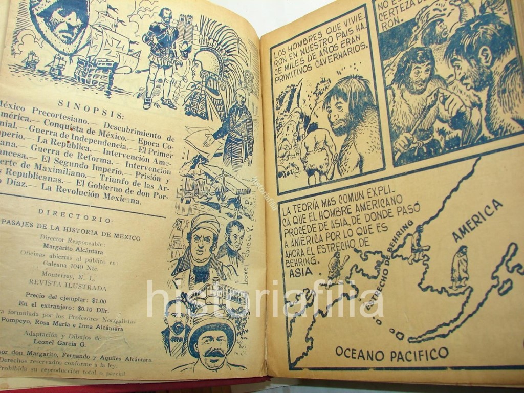 Compendio de Comics antiguos. Pasajes De La Historia Mexico. Leonel Garcia. 1958 Rarisimo - Image 6