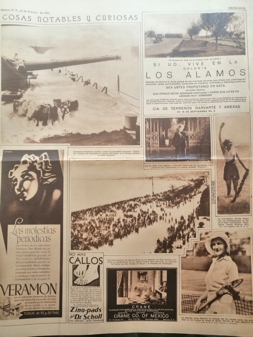 PERIODICO ANTIGUO EXCELSIOR 1931 LAZARO CARDENAS ETC 533 - Image 3