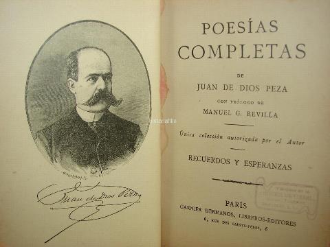 LIBRO ANTIGUO. POESIAS DE JUAN DE DIOS PESA 1891 - Image 3