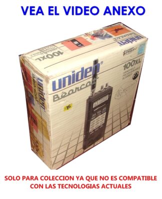 Escáner de radio frecuencias retro Uniden 100LX Año 1985