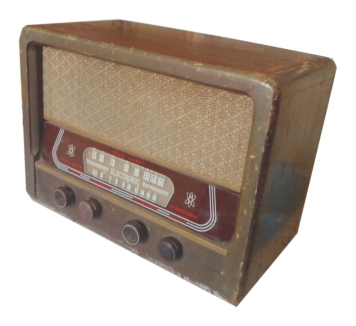 RADIO ANTIGUO DE BULBOS ELECTRONIK 8012. MADERA. 1950s - Image 7