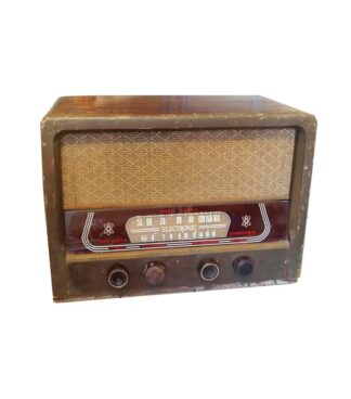 RADIO ANTIGUO DE BULBOS ELECTRONIK 8012. MADERA. 1950s