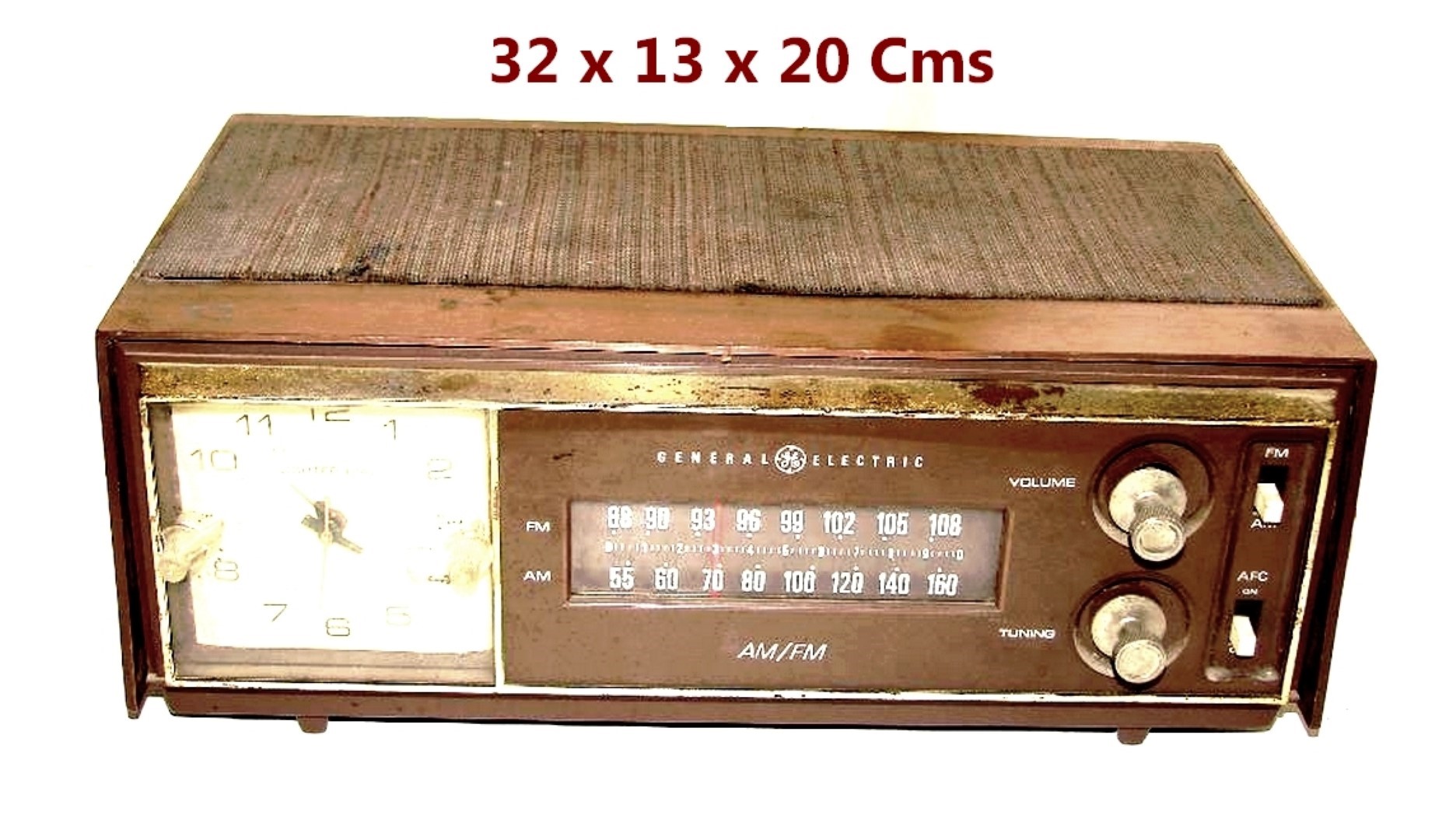 RADIO ANTIGUO DE BULBOS. GENERAL ELECTRIC CON RELOJ - Image 3