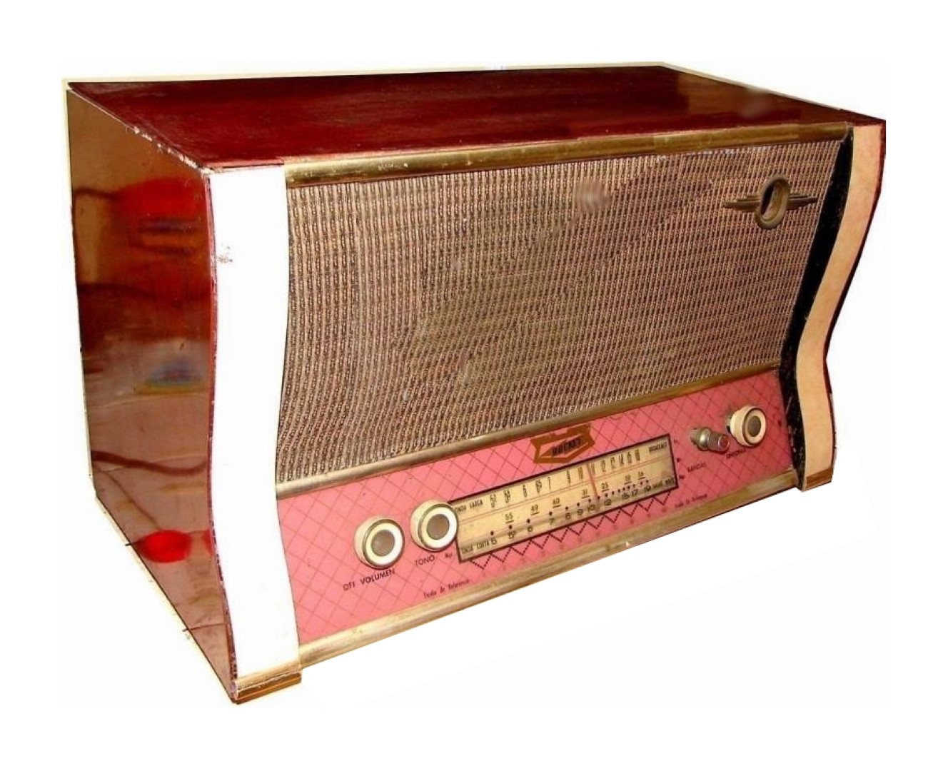 RADIO ANTIGUO DE BULBOS, ROCKET AÑOS 60s GIGANTE - Image 2