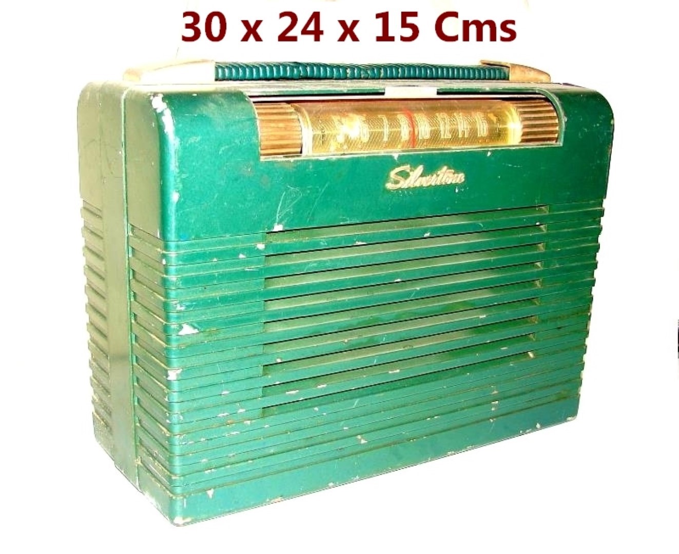 RADIO ANTIGUO DE BULBOS SIVERTONE, AÑOS 50s METALICO /MUY RARO - Image 7