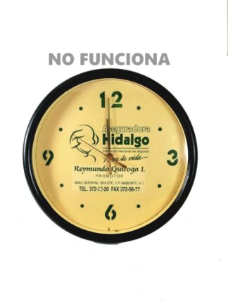 RELOJ VINTAGE ASEGURADORA HIDALGO, MONTERREY AÑOS 80s SOLO COLECCION