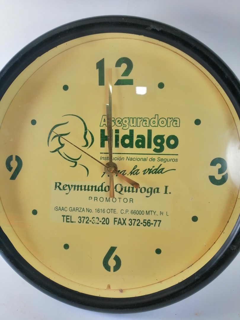 RELOJ VINTAGE ASEGURADORA HIDALGO, MONTERREY AÑOS 80s SOLO COLECCION - Image 3