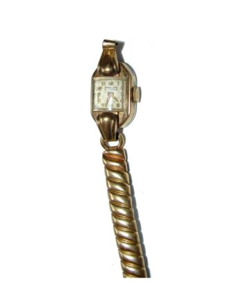 Reloj Antiguo Steelco Chapa De Oro 12k Años 40s Dama 21 Joyas