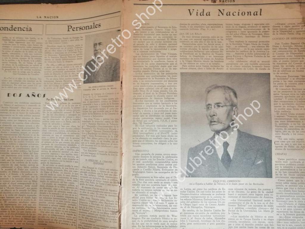 REVISTA ANTIGUA. LA NACION. NUMERO 01. MUY RARO. OCTAVIO VEJAR (PAN) - Image 2