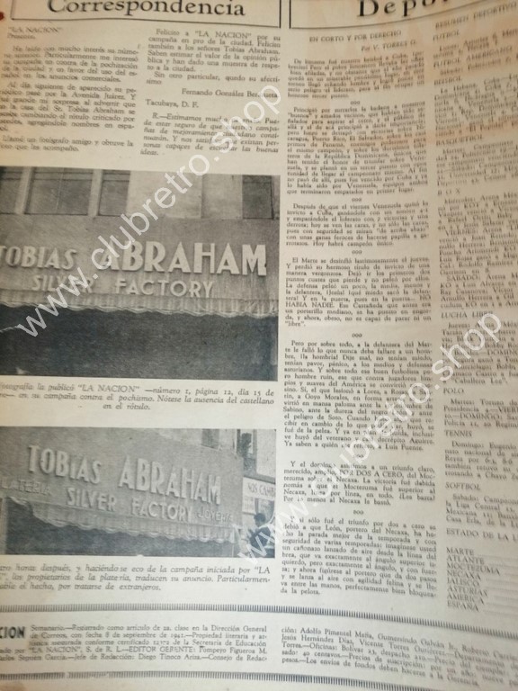 REVISTA ANTIGUA. LA NACION. 1941 NUMERO 02. (PAN) MARIO DE LA CUEVA ROSA - Image 3