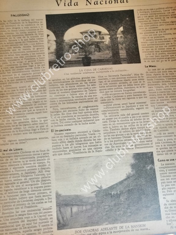 REVISTA ANTIGUA. LA NACION. NUMERO 03. 1941 LAZARO CARDENAS - Image 3