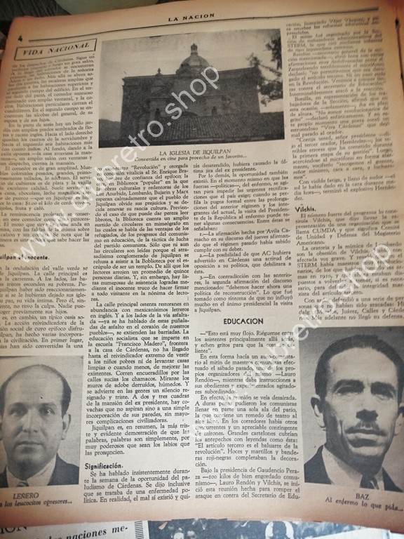 REVISTA ANTIGUA. LA NACION. NUMERO 03. 1941 LAZARO CARDENAS - Image 4
