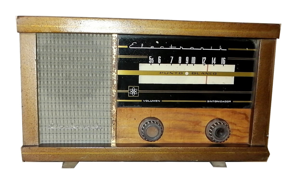 RADIO ANTIGUO DE BULBOS, ELECTRONIK PUNTO BLANCO, AÑOS 60s RARO - Image 2