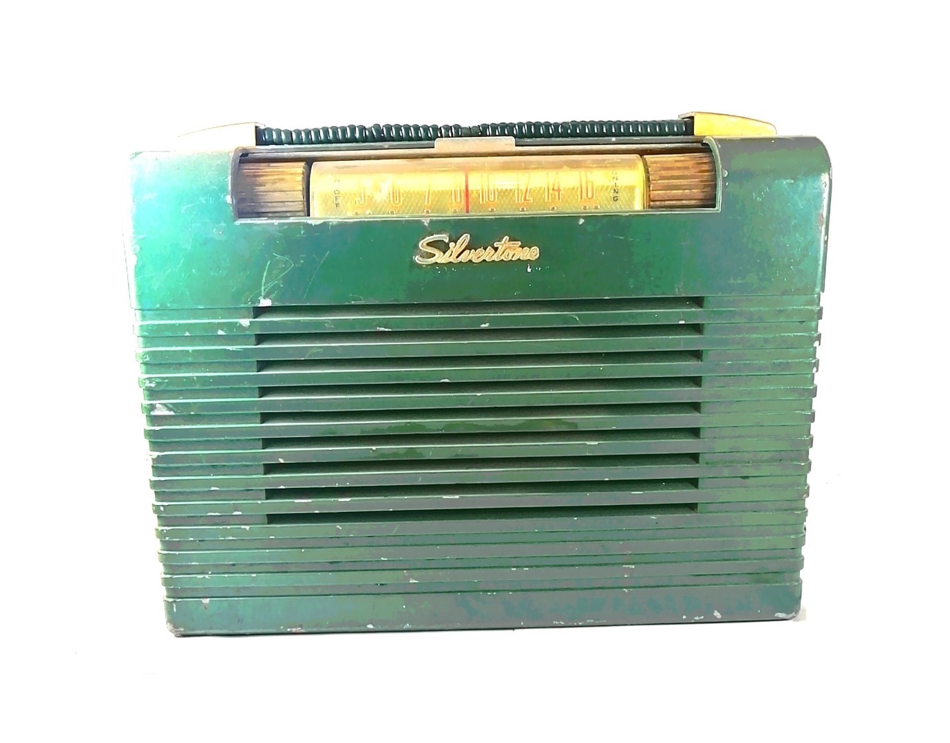RADIO ANTIGUO DE BULBOS SIVERTONE, AÑOS 50s METALICO /MUY RARO - Image 10
