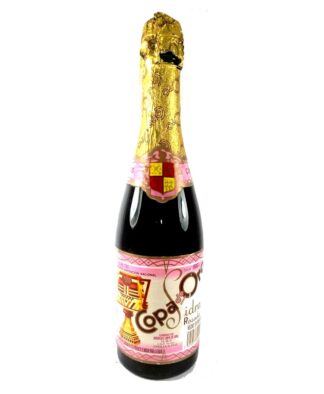 BOTELLA RETRO. SIDRA COPA DE ORO, ROSADA AÑOS 80s