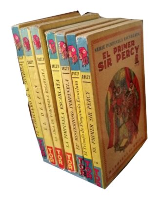 Lote De 7 Novelas Antiguas Pimpinela Escarlata. de la Baronesa De Orczy 1945