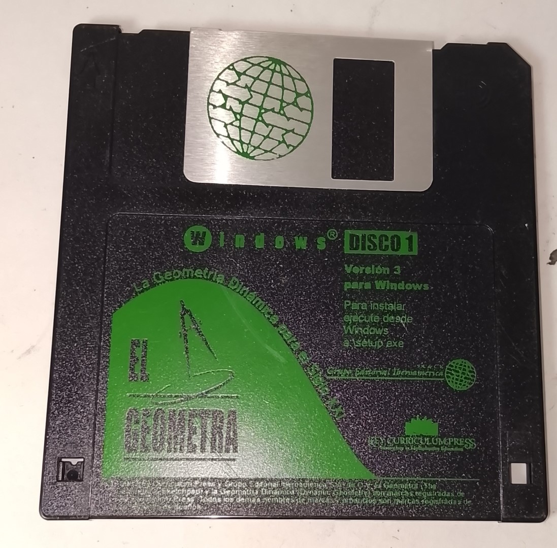 Diskettes Retro El Geometra 1998 Raros. Informatica Vintage -Oldware - Image 4