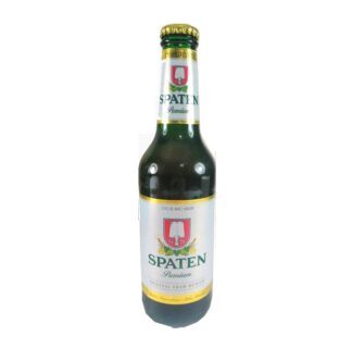 BOTELLA DE CERVEZA RETRO. SPATEN PREMIUM. AUN CERRADA (ALEMANIA)