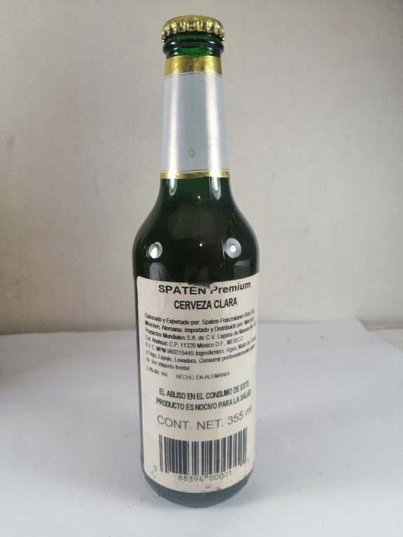 BOTELLA DE CERVEZA RETRO. SPATEN PREMIUM. AUN CERRADA (ALEMANIA) - Image 3