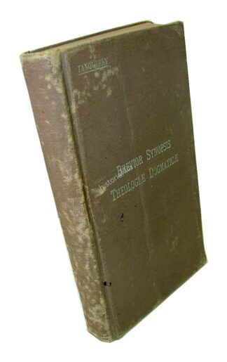 Theologiae Dogmaticae , Ad. Tanquerey 1923 En Latin RLG Lnu