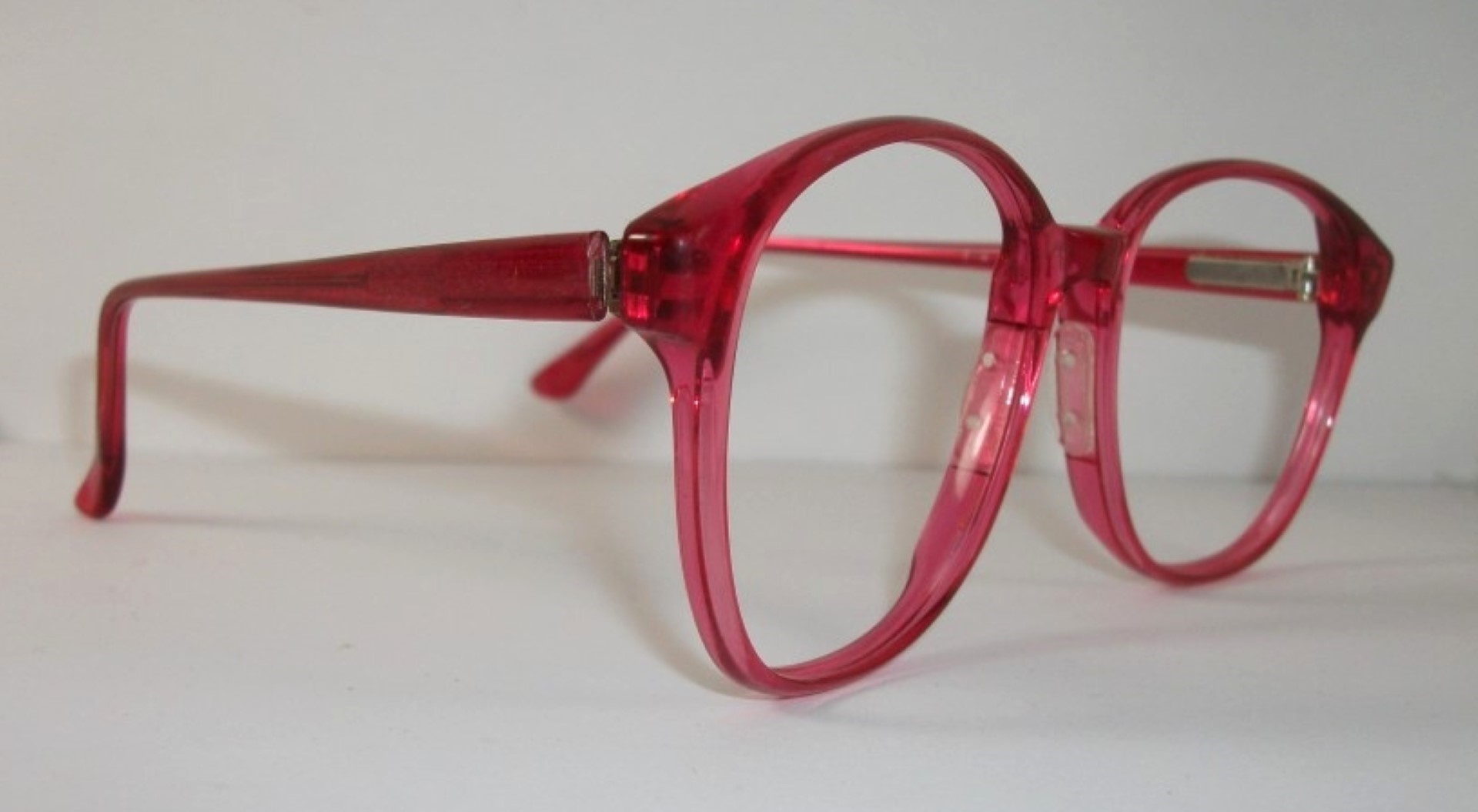 Genuinas Gafas Vintage, Armazón 1980s Jackie vino / Jamas usadas Mundo Hípster - Image 6