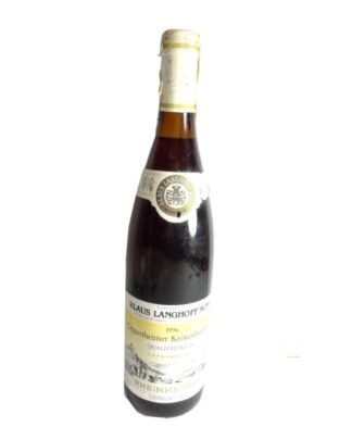 Botella de vino retro. Klaus Langhoff Sche 1980s