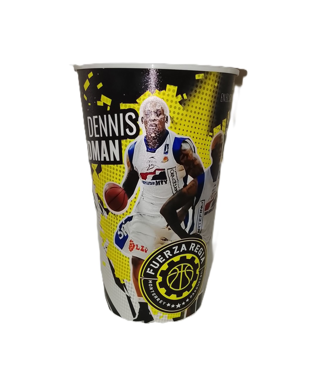 Vaso Retro Denis Rodman en Fuerza Regia, 2004 NYC, Edicion super limitada /raro