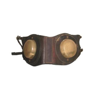 Antiguos gogles para caballo de carreras, Epoca Porfiriana, /raro