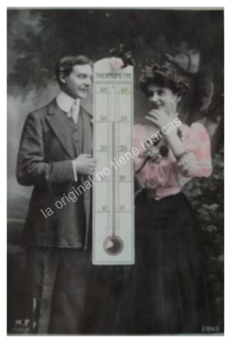 TARJETA POSTAL ANTIGUA, EPOCA PORFIRIANA, FLIRTEANDO. N10 AMOR