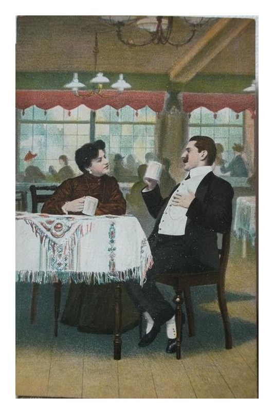 TARJETA POSTAL ANTIGUA, EPOCA PORFIRIANA, COSTUMBRISTA. N11