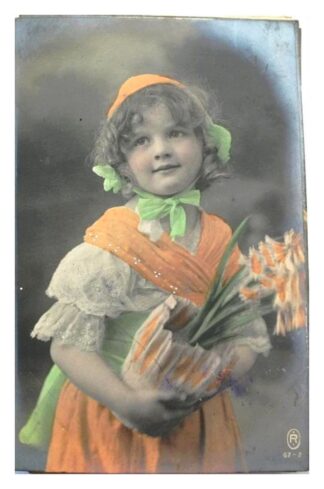 TARJETA POSTAL ANTIGUA, EPOCA PORFIRIANA, NIÑA. N18