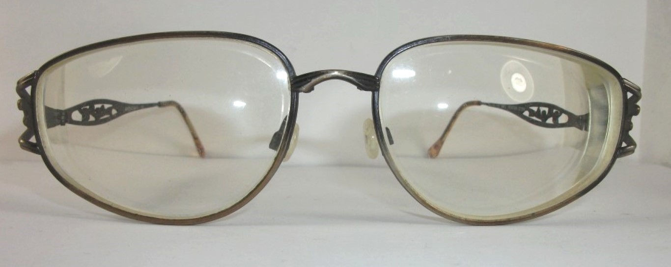 Genuinas gafas retro. Brodway 100, Años 80s. Dama. Negro - Image 3