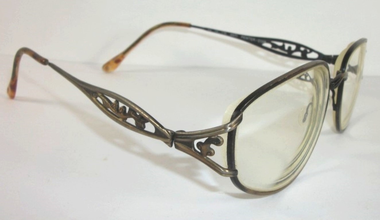 Genuinas gafas retro. Brodway 100, Años 80s. Dama. Negro - Image 5