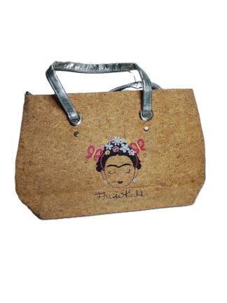 Bolso Artesanal Retro Frida Kaloh, Corcho Natural, 2000
