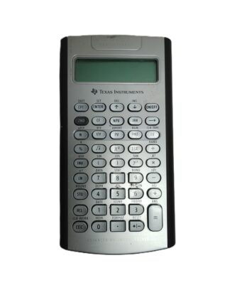 CALCULADORA RETRO TEXAS INSTRUMENTS BAII PLUS PROFESIONAL, SILVER