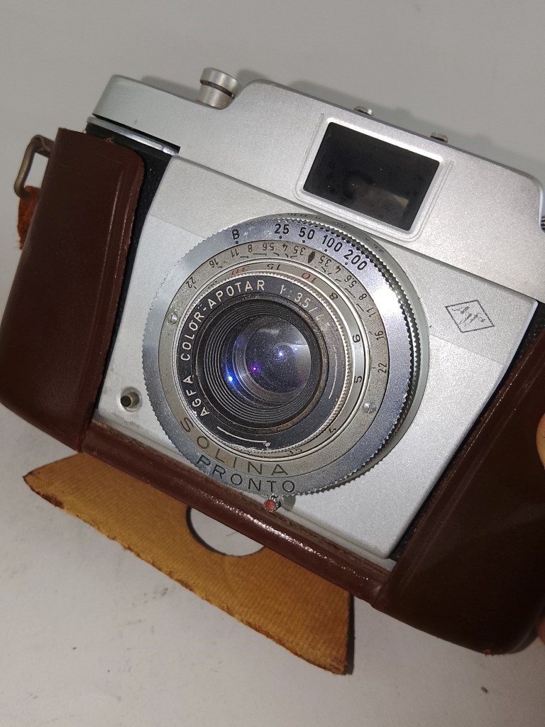 Cámara fotográfica retro. Agfa Ansco, Solina Pronto, Apotar 1953 - Image 5
