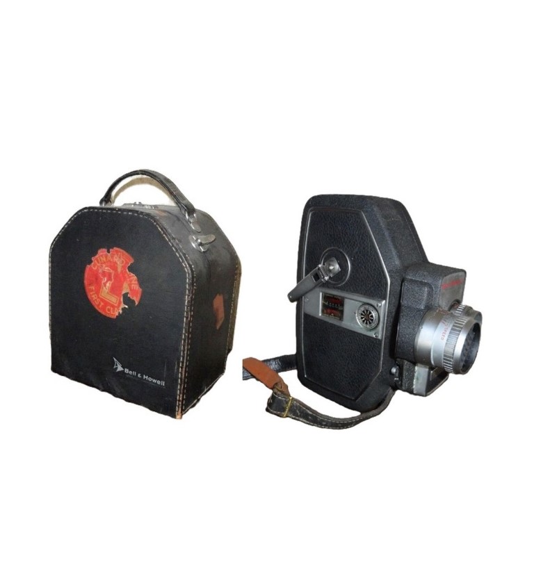 Cámara de cine antigua Bell & Howell 240 16mm 1957 /raro