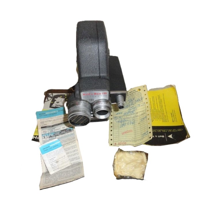 Cámara de cine antigua Bell & Howell 240 16mm 1957 /raro - Image 10