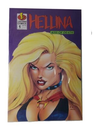 Comic retro. Hellina, Kiss of Death. No 1 1995 Lighting Comics/ Impecable