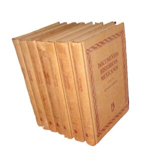 DOCUMENTOS HISTORICOS MEXICANOS, GENARO GARCIA 7 TOMOS 1985 Himx