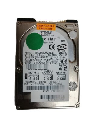 DISCO DURO IDE PARA LAPTOP RETRO 30GB IBM. / OLDWARE