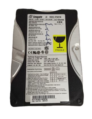 Disco duro retro. 1997. 4.3 Gb, Con Windows 98. Oldware