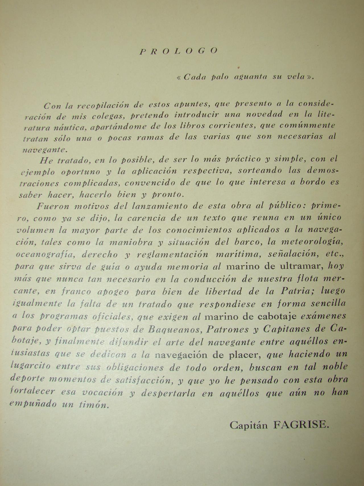 El Nautico, 1942, Capitan Fagrise, Navegacion, Nautica. Lnu - Image 10