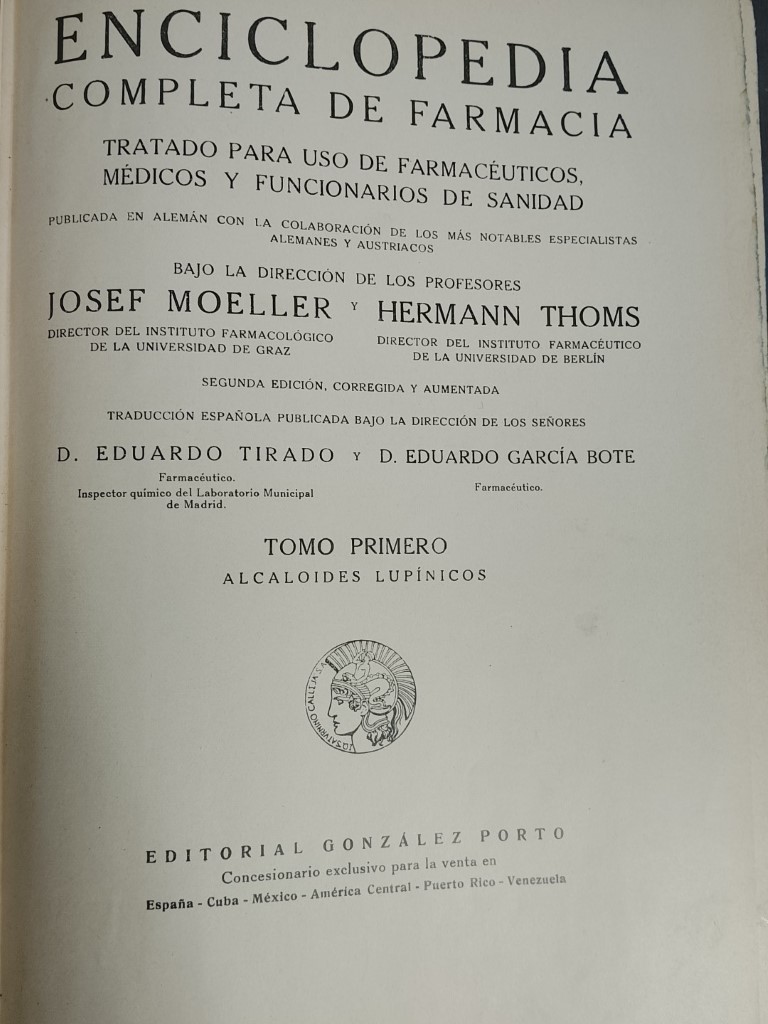 Antigua Enciclopedia de farmacia 1916 Joseph Moeller 11 Tomos (incompleta) - Image 9
