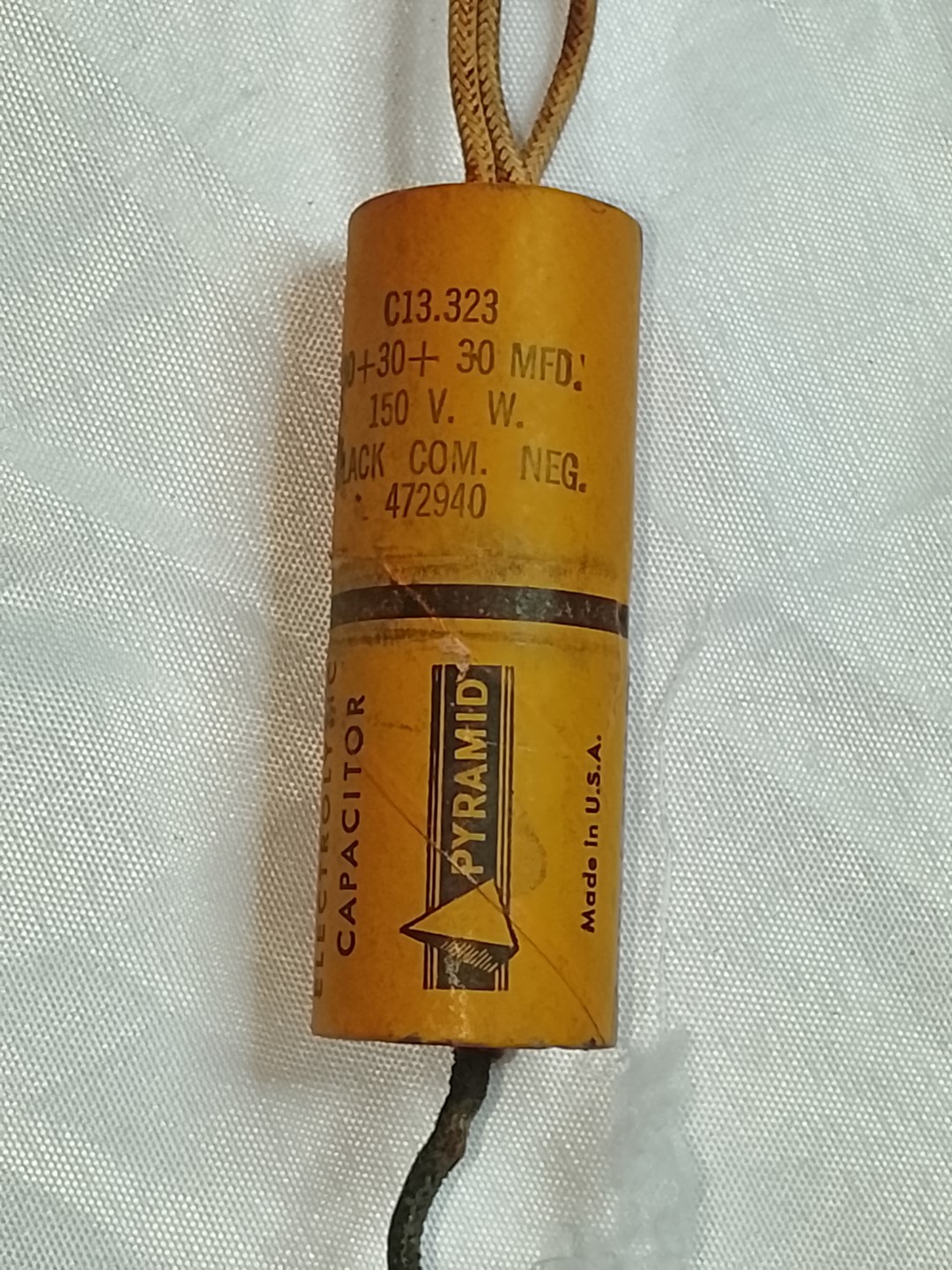 Filtro para radios antiguos 30+30+30. 150v. Usado, Años 40s 50s - Image 3